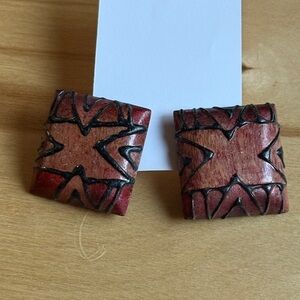Geometric Patterned Earrings
